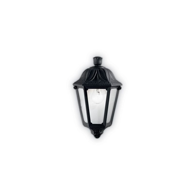 Applique murale extérieure ANNA Noir 1x60W IDEAL LUX 101552