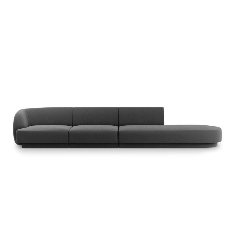 Canapé droit velours Miley Gris BOUTICA DESIGN MIC_R4SOR_51_F1_MILEY4