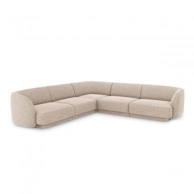 Canapé d'angle symétrique Miley Beige L252cm BOUTICA DESIGN MIC_COR_140_F1_MILEY2