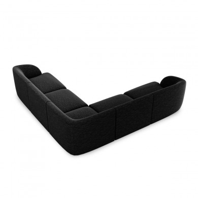 Canapé d'angle symétrique Miley Noir L252cm BOUTICA DESIGN MIC_COR_140_F1_MILEY7