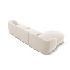 Canapé d'angle gauche velours Miley Beige Clair 4 Places BOUTICA DESIGN MIC_LC_51_F1_MILEY1