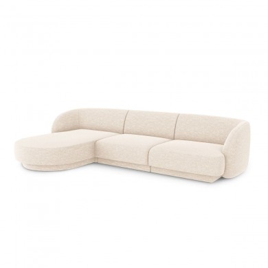 Canapé d'angle gauche Miley Beige Clair 4 Places BOUTICA DESIGN MIC_LC_140_F1_MILEY1