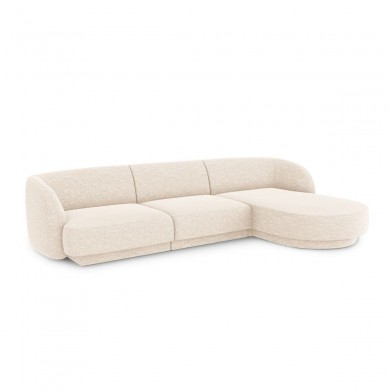 Canapé d'angle droit Miley Beige Clair 4 Places BOUTICA DESIGN MIC_RC_140_F1_MILEY1