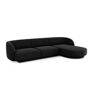 Canapé d'angle droit Miley Noir 4 Places BOUTICA DESIGN MIC_RC_140_F1_MILEY7