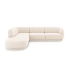 Canapé arrondi d'angle gauche Miley Beige Clair 6 Places BOUTICA DESIGN MIC_RLCO_140_F1_MILEY1