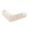 Canapé arrondi d'angle gauche Miley Beige Clair 6 Places BOUTICA DESIGN MIC_RLCO_140_F1_MILEY1