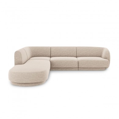 Canapé arrondi d'angle gauche Miley Beige 6 Places BOUTICA DESIGN MIC_RLCO_140_F1_MILEY2