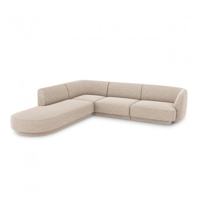 Canapé arrondi d'angle gauche Miley Beige 6 Places BOUTICA DESIGN MIC_RLCO_140_F1_MILEY2