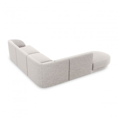 Canapé arrondi d'angle gauche Miley Gris Clair 6 Places BOUTICA DESIGN MIC_RLCO_140_F1_MILEY5