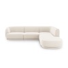 Canapé arrondi d'angle droit velours Miley Beige Clair 6 Places BOUTICA DESIGN MIC_RRCO_51_F1_MILEY1