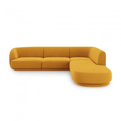 Canapé arrondi d'angle droit Miley Jaune 6 Places BOUTICA DESIGN MIC_RRCO_51_F1_MILEY7