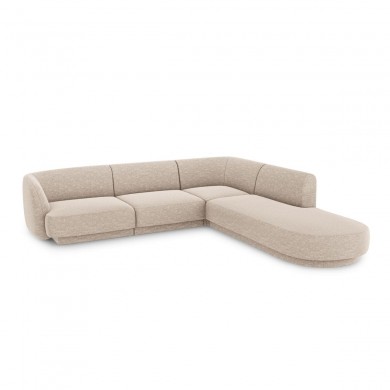 Canapé arrondi d'angle droit Miley Beige 6 Places BOUTICA DESIGN MIC_RRCO_140_F1_MILEY2