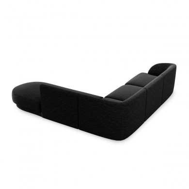 Canapé arrondi d'angle droit Miley Noir 6 Places BOUTICA DESIGN MIC_RRCO_140_F1_MILEY7