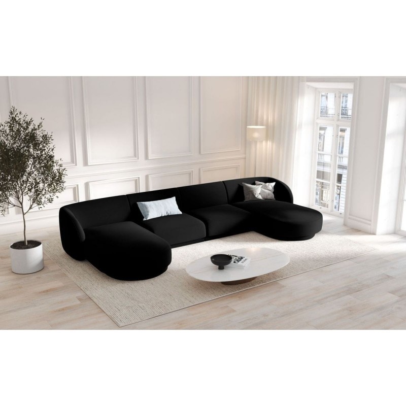 Canapé panoramique Miley Noir Velours BOUTICA DESIGN MIC_U_51_F1_MILEY5