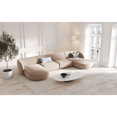 Canapé panoramique Miley Cappuccino 5 Places BOUTICA DESIGN MIC_U_51_F1_MILEY6