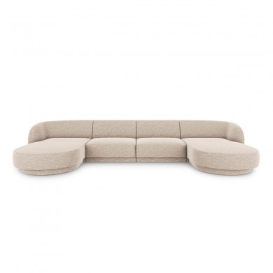 Canapé panoramique Miley Beige 5 Places BOUTICA DESIGN MIC_U_140_F1_MILEY2