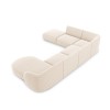 Canapé d'angle panoramique gauche Miley Beige Clair BOUTICA DESIGN MIC_UL_140_F1_MILEY1