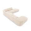 Canapé d'angle panoramique droit Miley Beige Clair BOUTICA DESIGN MIC_UR_140_F1_MILEY1