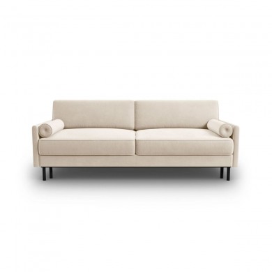 Canapé convertible avec coffre velours Scott Beige Clair BOUTICA DESIGN MIC_3SF_51_F1_SCOTT1