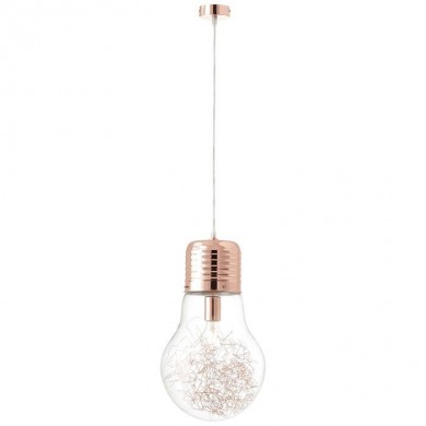 Suspension BULB 1x60W E27 Cuivre-transparent BRI_93429_29 93429/29 Suspension BULB 1x60W E27 Cuivre-transparent BRILLIANT 93429/29