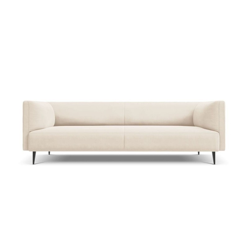 Canapé velours Selena Beige Clair 3 Places BOUTICA DESIGN MIC_3S_51_F1_SELENA1