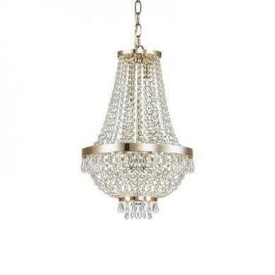 Lustre Empire Montgolfière CAESAR Or 6x40W IDEAL LUX 114729