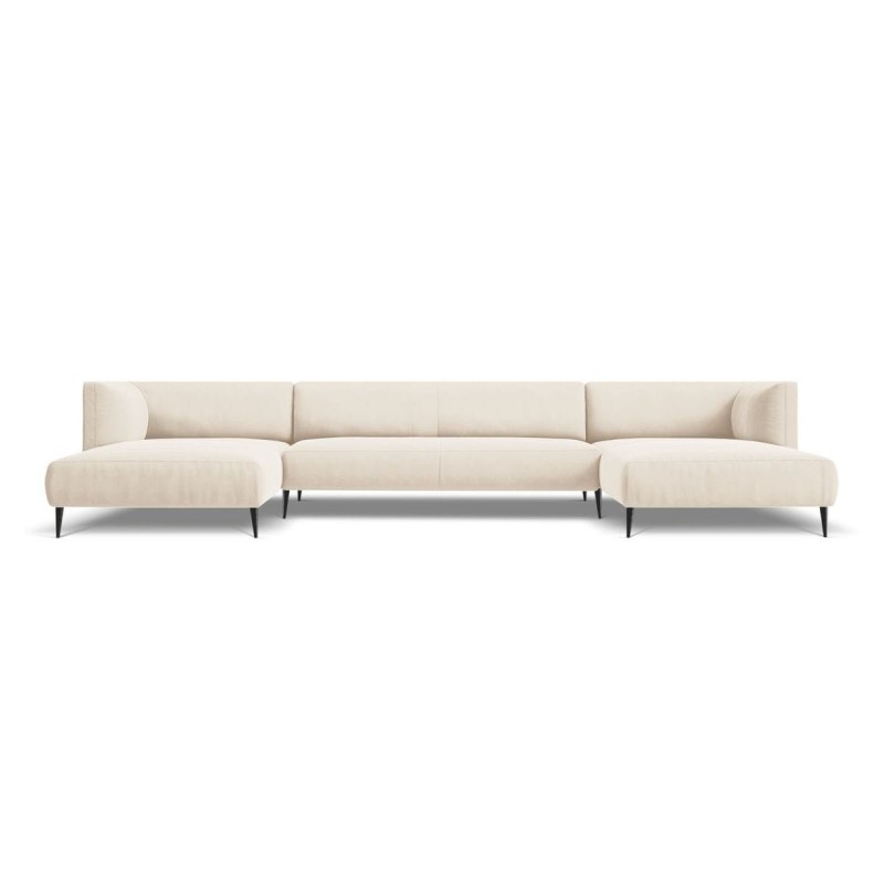 Canapé panoramique Selena Beige Clair 6 Places BOUTICA DESIGN MIC_U_51_F1_SELENA1