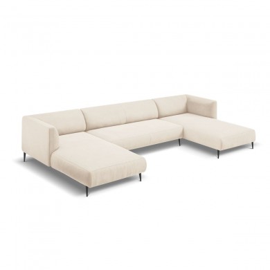 Canapé panoramique Selena Beige Clair 6 Places BOUTICA DESIGN MIC_U_51_F1_SELENA1