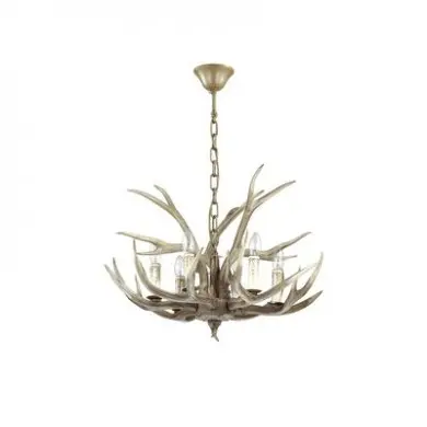 Lustre Bois de Cerf CHALET 6x40W IDL_115498 115498 Lustre Bois de Cerf CHALET 6x40W IDEAL LUX 115498