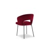Chaise (lot x2) velours Tom Rouge BOUTICA DESIGN MIC_CHSET2_2_F1_TOM4