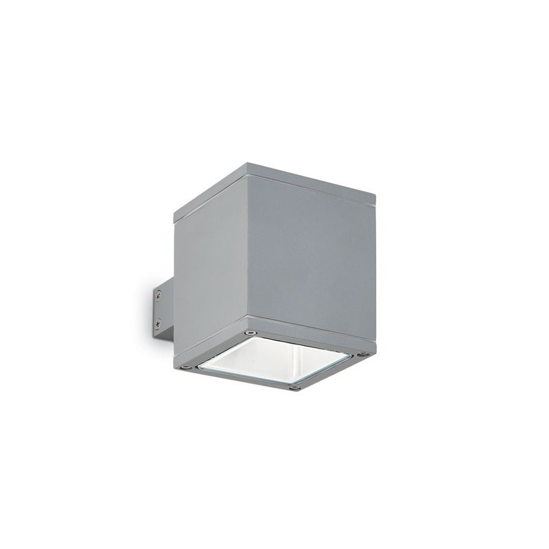 Applique murale extérieure SNIF Carré Gris 1x40W IDEAL LUX 118666