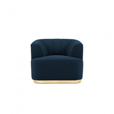 Fauteuil bouclette Goct Bleu Foncé BOUTICA DESIGN MIC_ARM_101_F1_GOCT8