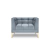 Fauteuil velours Karoo Bleu Clair BOUTICA DESIGN MIC_ARM_51_F1_KAROO6