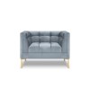 Fauteuil velours Karoo Bleu Clair BOUTICA DESIGN MIC_ARM_51_F1_KAROO6