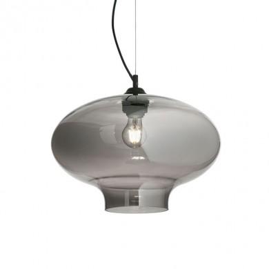 Suspension BISTRO rond Fumé 1x60W IDEAL LUX 120904