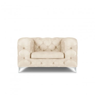 Fauteuil velours Violane Beige Clair BOUTICA DESIGN MIC_ARM_103_F1_VIOLANE1