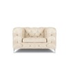Fauteuil velours Violane Beige Clair BOUTICA DESIGN MIC_ARM_103_F1_VIOLANE1