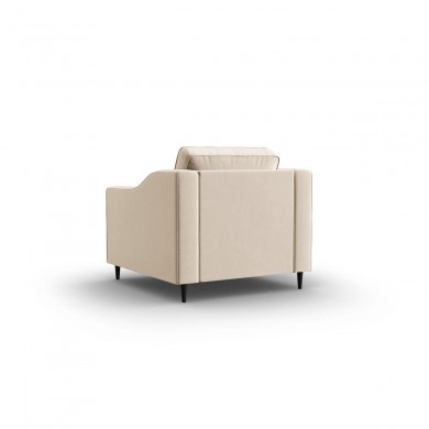 Fauteuil velours Lisa Beige Clair BOUTICA DESIGN MIC_ARM_121_F1_LISA1