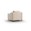 Fauteuil velours Lisa Beige Clair BOUTICA DESIGN MIC_ARM_121_F1_LISA1