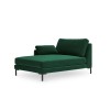 Canapé Méridienne gauche velours Jade Vert Bouteille Pieds Métal Noir BOUTICA DESIGN MIC_CHL_51_F1_JADE3