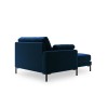 Canapé Méridienne gauche velours Jade Bleu Roi Pieds Métal Noir BOUTICA DESIGN MIC_CHL_51_F1_JADE4