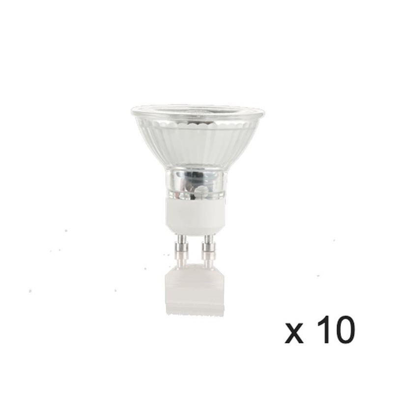 Ampoule (x10) 7W GU10 Transparent D5 123943 IDEAL LUX 123943