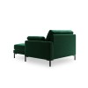 Canapé Méridienne droite velours Jade Vert Bouteille Pieds Métal Noir BOUTICA DESIGN MIC_CHR_51_F1_JADE3