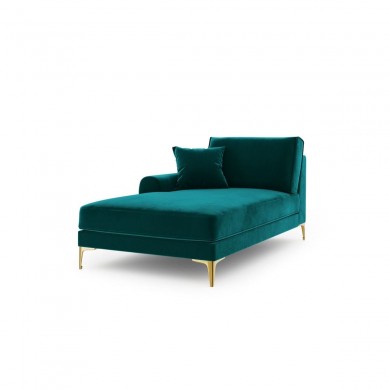 Canapé Méridienne gauche velours Larnite Turquoise Pieds Métal Doré BOUTICA DESIGN MIC_CHL_51_B1_LARNITE6