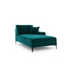 Canapé Méridienne droite velours Larnite Turquoise Pieds Métal Chromé Noir BOUTICA DESIGN MIC_CHR_51_B2_LARNITE6