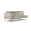 Canapé Méridienne gauche velours Malvin Beige Pieds Métal Doré BOUTICA DESIGN MIC_CHL_58_F1_MALVIN3