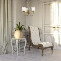 Lustre Waverly 3x60W Laiton Naturel