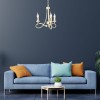 Lustre Olivia 3x60W Blanc doré ELSTEAD LIGHTING ov3ivgld