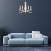 Lustre Olivia 5x60W Blanc doré ELSTEAD LIGHTING ov5ivgld