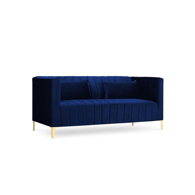 Canapé velours Annite Bleu Roi Pieds Métal Doré 2 Places BOUTICA DESIGN MIC_2S_B1_2_ANNITE6